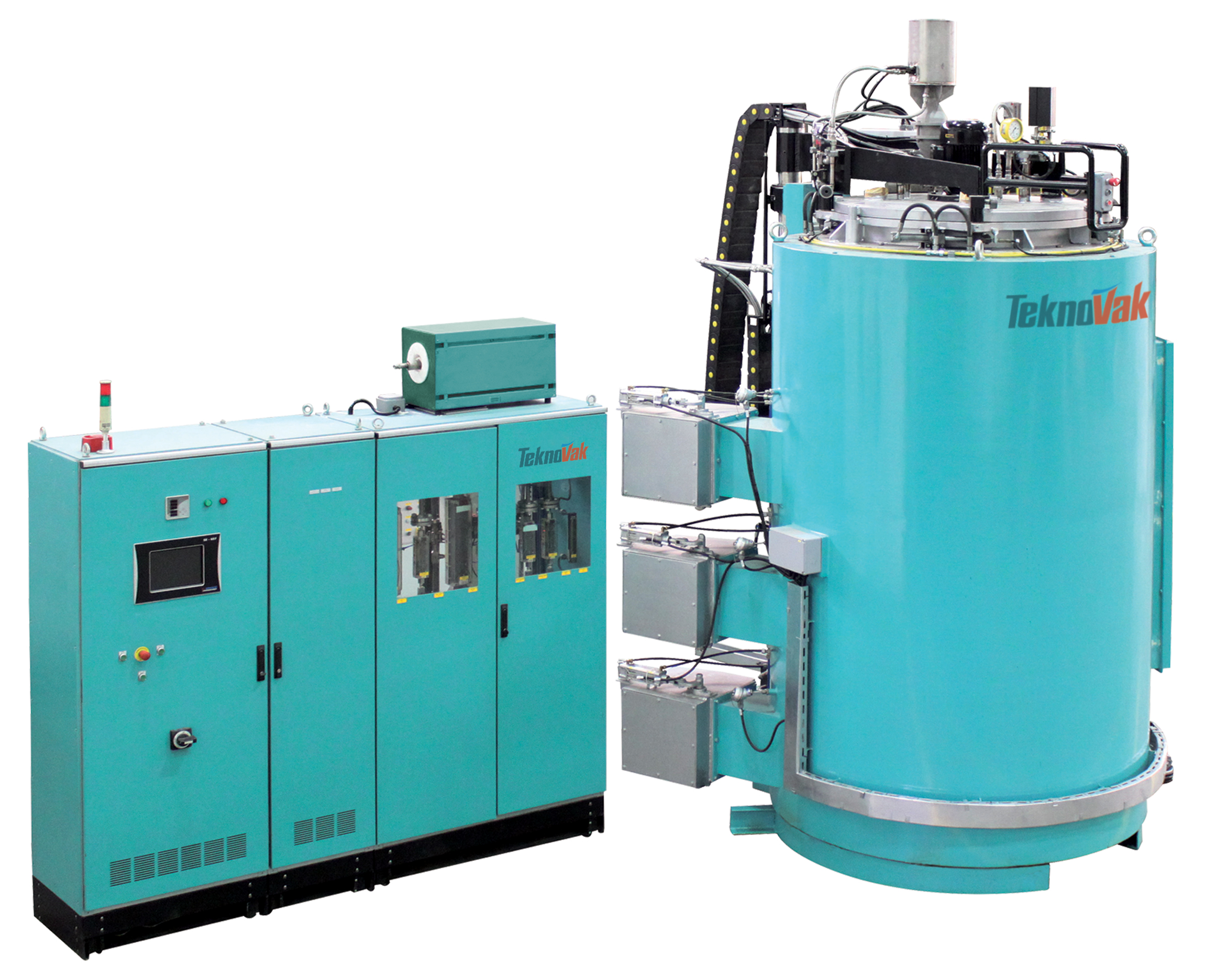 Модель вертикальной печи азотирования Текновак